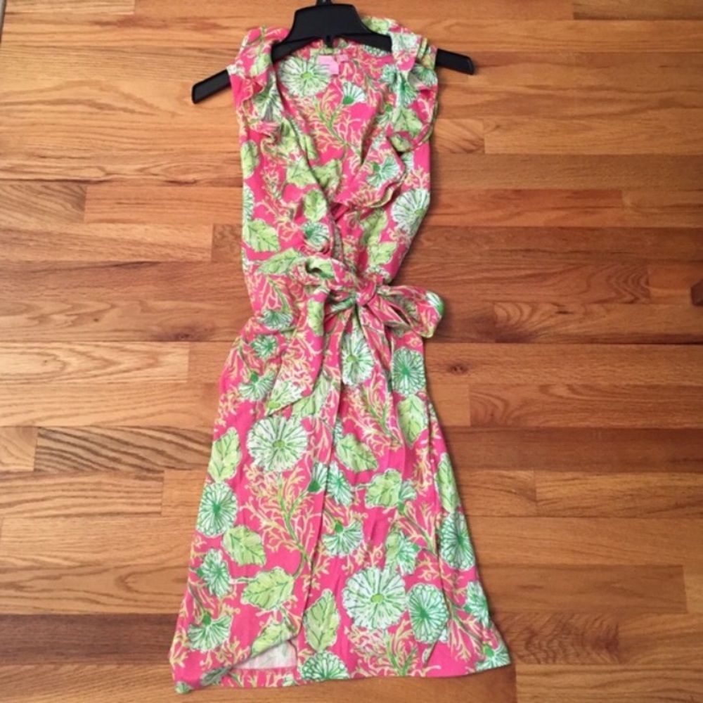 Beautiful Lilly Pulitzer silk wrap dress